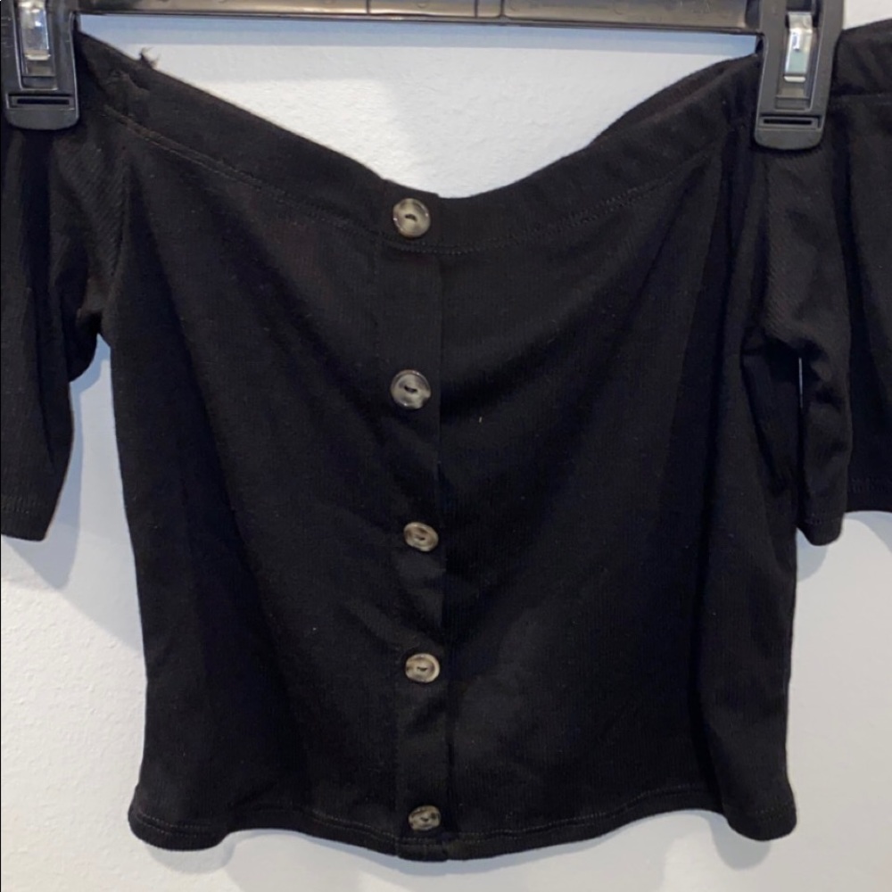 Off the should Crop Top